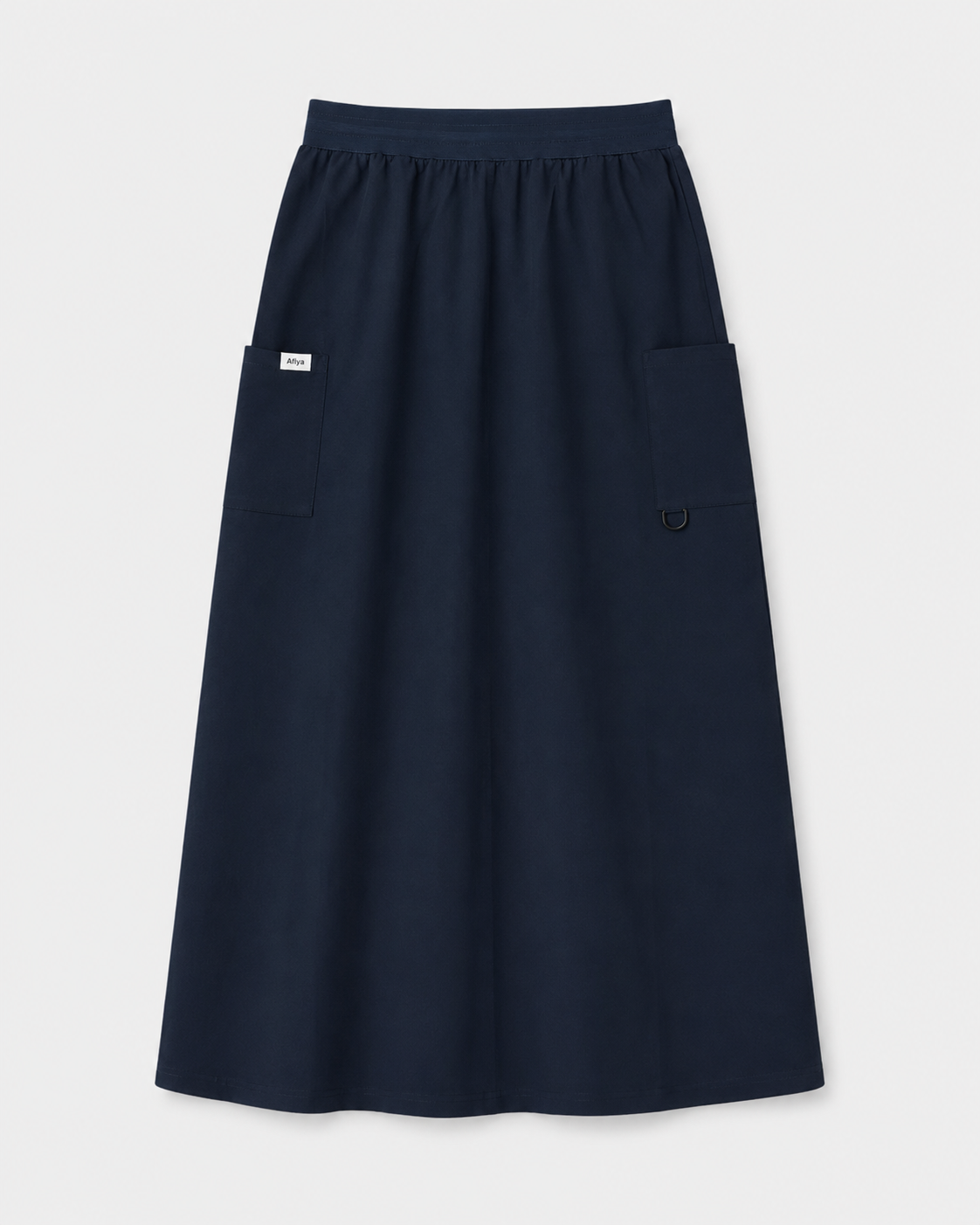AFIYA SCRUB SKIRT — NAVY BLUE