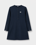 AFIYA SCRUB TOP — NAVY BLUE