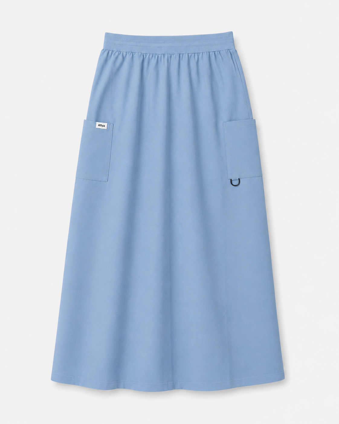 AFIYA SCRUB SKIRT — SKY BLUE
