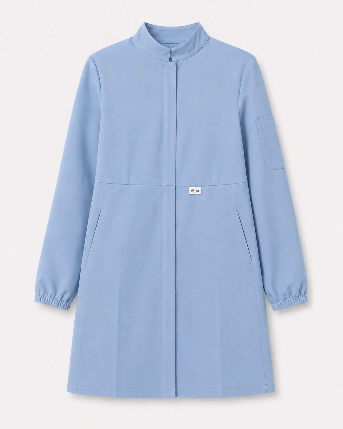 AFIYA SCRUB JACKET — SKY BLUE